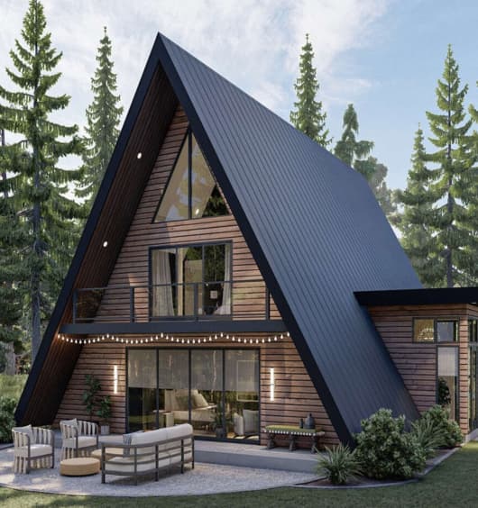 Meşədə A-Frame ev
