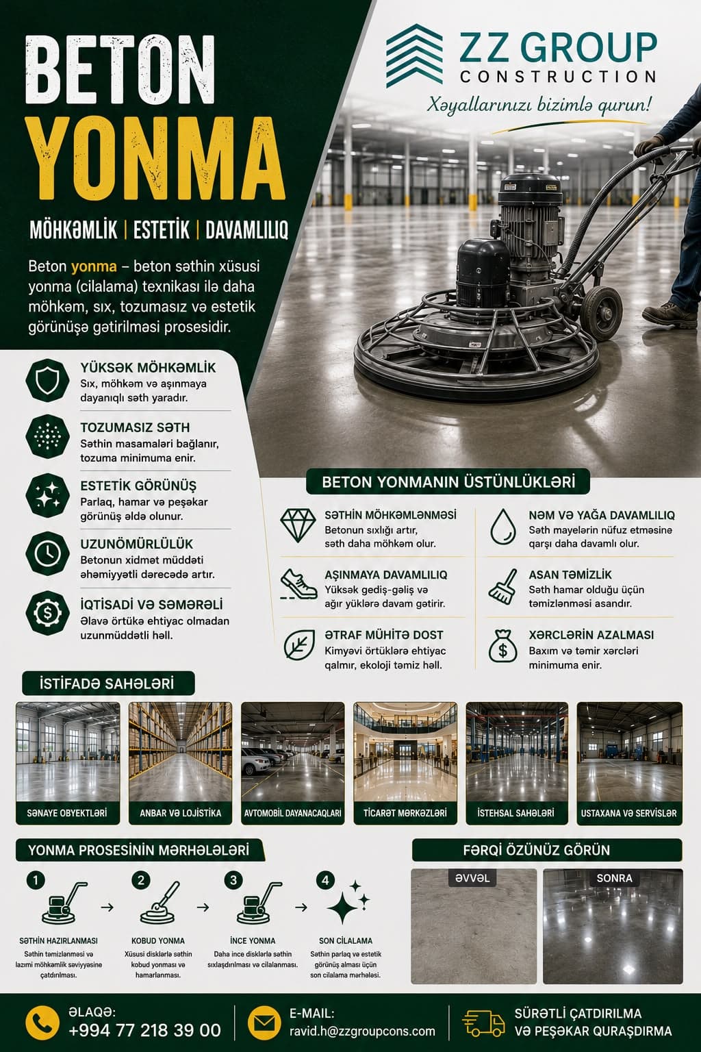 ZZ Group Construction — Beton yonma broşürü